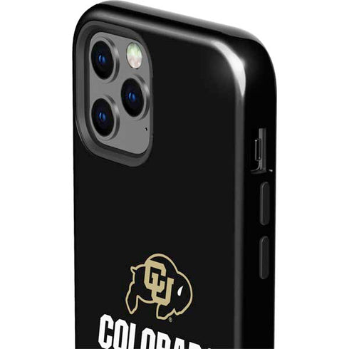 University of Colorado CU Logo on Black iPhone 12 Pro Impact Case