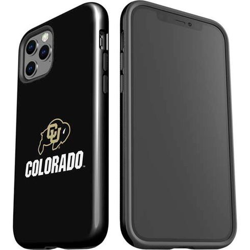 University of Colorado CU Logo on Black iPhone 12 Pro Impact Case