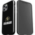 University of Colorado CU Logo on Black iPhone 12 Pro Impact Case