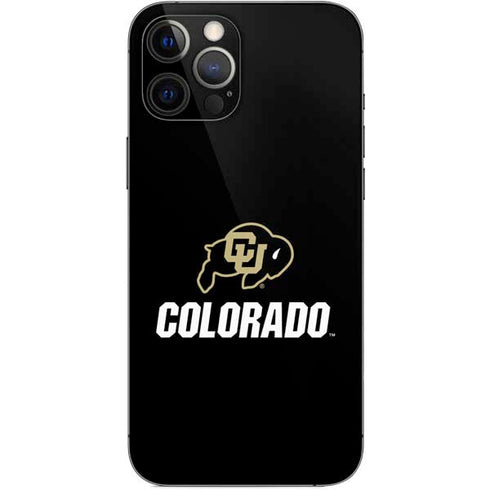 University of Colorado CU Logo on Black iPhone 12 Pro Max Skin