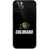 University of Colorado CU Logo on Black iPhone 12 Pro Max Skin
