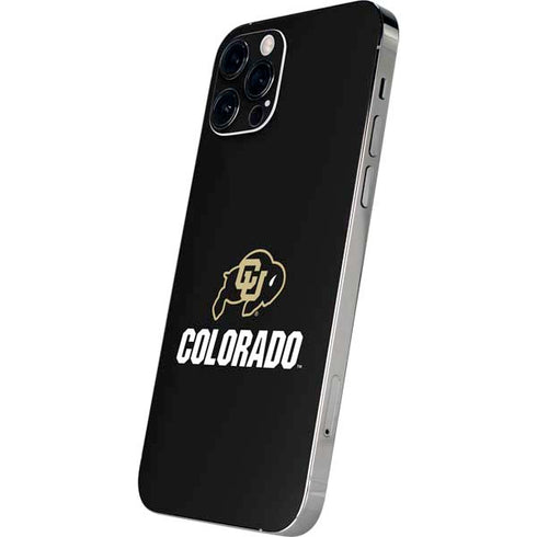 University of Colorado CU Logo on Black iPhone 12 Pro Max Skin