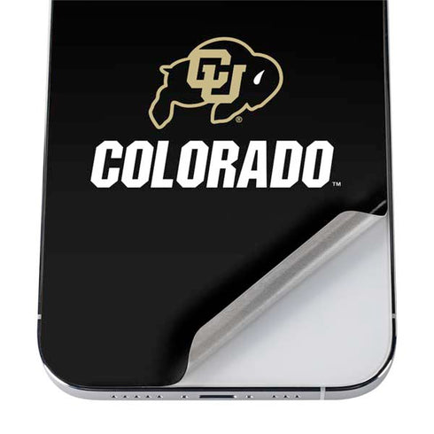 University of Colorado CU Logo on Black iPhone 12 Pro Max Skin