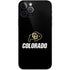 University of Colorado CU Logo on Black iPhone 12 Pro Skin