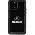 University of Colorado CU Logo on Black iPhone 12 Pro Waterproof Case