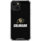 University of Colorado CU Logo on Black iPhone 13 Mini Clear Case