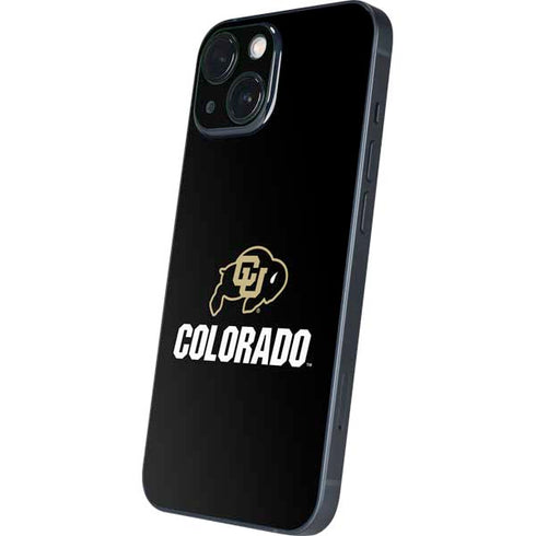 University of Colorado CU Logo on Black iPhone 13 Mini Skin