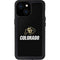 University of Colorado CU Logo on Black iPhone 13 Mini Waterproof Case