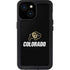 University of Colorado CU Logo on Black iPhone 13 Mini Waterproof Case