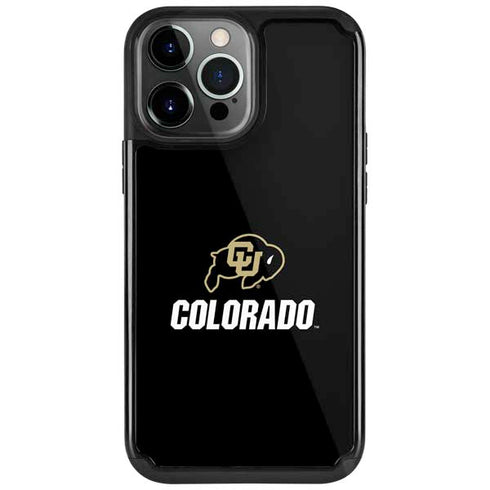 University of Colorado CU Logo on Black iPhone Cases