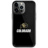 University of Colorado CU Logo on Black iPhone Cases