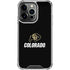 University of Colorado CU Logo on Black iPhone 13 Pro Clear Case