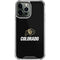 University of Colorado CU Logo on Black iPhone 13 Pro Max Clear Case