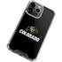 University of Colorado CU Logo on Black iPhone 13 Pro Max Clear Case