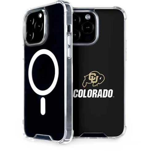 University of Colorado CU Logo on Black iPhone Cases