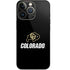 University of Colorado CU Logo on Black iPhone 13 Pro Skin