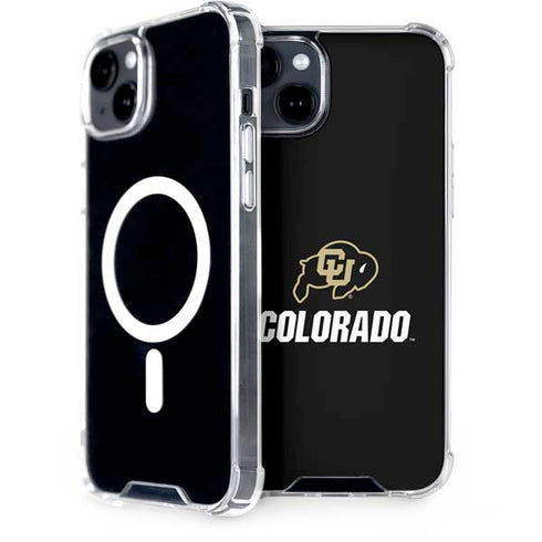University of Colorado CU Logo on Black iPhone 14 MagSafe Case