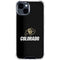 University of Colorado CU Logo on Black iPhone 14 Plus Clear Case