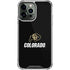 University of Colorado CU Logo on Black iPhone 14 Pro Max Clear Case