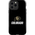 University of Colorado CU Logo on Black iPhone 14 Pro Max Impact Case