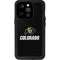 University of Colorado CU Logo on Black iPhone 14 Pro Waterproof Case