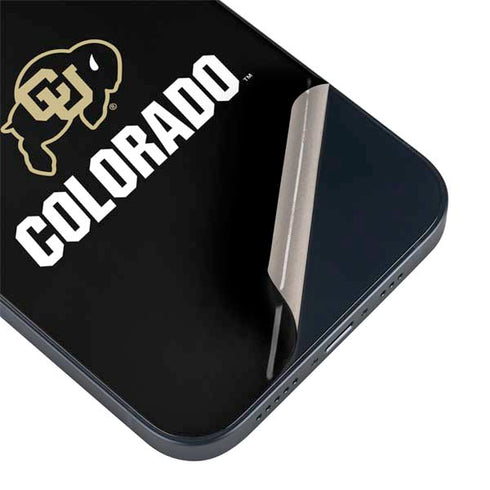 University of Colorado CU Logo on Black iPhone Skins