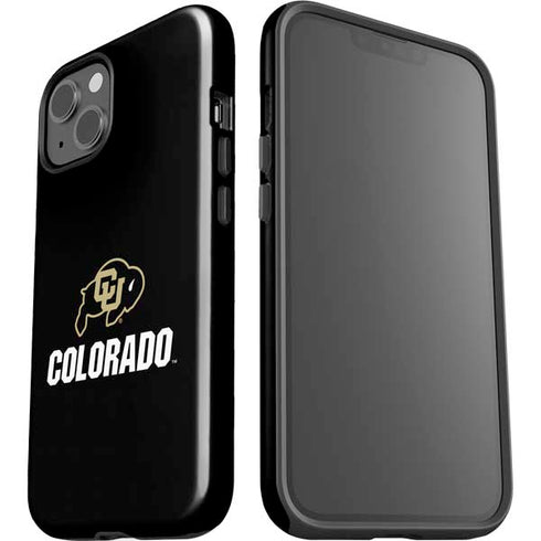 University of Colorado CU Logo on Black iPhone 15 Impact Case