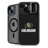 University of Colorado CU Logo on Black iPhone 15 Plus Kickstand Case