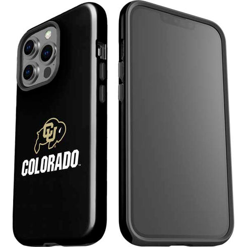 University of Colorado CU Logo on Black iPhone 15 Pro Impact Case