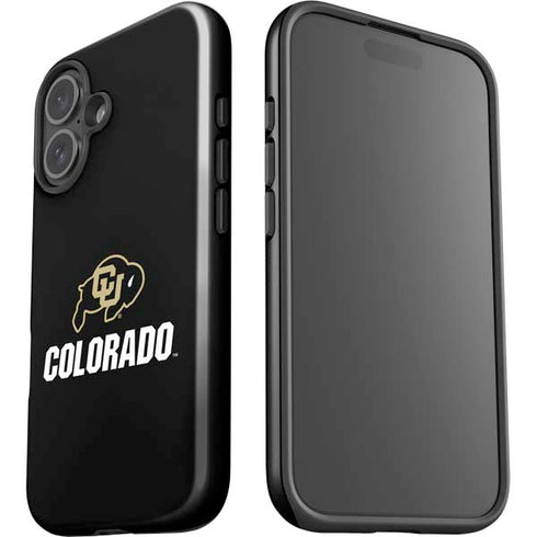 University of Colorado CU Logo on Black iPhone 16 Impact Case