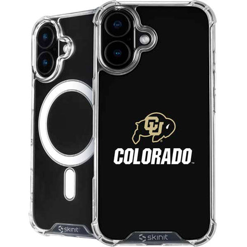 University of Colorado CU Logo on Black iPhone 16 MagSafe Case