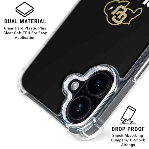 University of Colorado CU Logo on Black iPhone 16 MagSafe Case