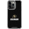 University of Colorado CU Logo on Black iPhone 16 Pro Clear Case