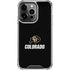 University of Colorado CU Logo on Black iPhone 16 Pro Clear Case