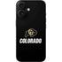 University of Colorado CU Logo on Black iPhone 16 Skin