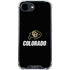 University of Colorado CU Logo on Black iPhone 16e Clear Case