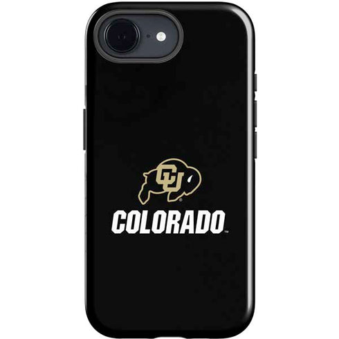 University of Colorado CU Logo on Black iPhone 16e Impact Case