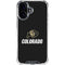 University of Colorado CU Logo on Black iPhone 17 Clear Case