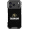 University of Colorado CU Logo on Black iPhone 18 Pro Clear Case