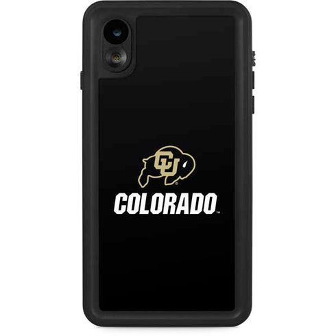 University of Colorado CU Logo on Black iPhone Cases