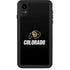 University of Colorado CU Logo on Black iPhone Cases