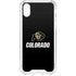 University of Colorado CU Logo on Black iPhone XS Clear Case
