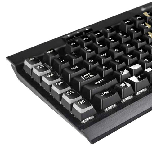 University of Colorado CU Logo on Black K95 RGB PLATINUM Mechanical Gaming Keyboard Skin