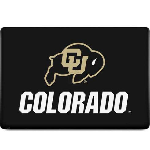 University of Colorado CU Logo on Black MacBook Skins