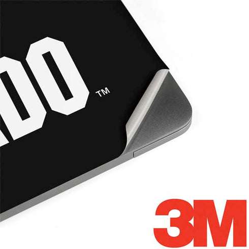 University of Colorado CU Logo on Black MacBook Skins