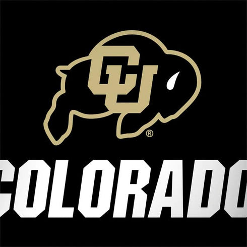 University of Colorado CU Logo on Black MacBook Skins