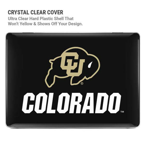 University of Colorado CU Logo on Black MacBook Cases
