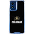 University of Colorado CU Logo on Black Moto G Play 4G (2024) Clear Case