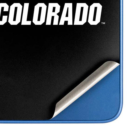 University of Colorado CU Logo on Black Moto G Play 4G (2024) Skin