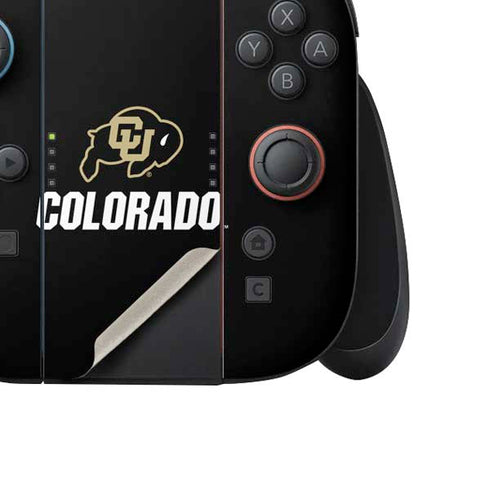 University of Colorado CU Logo on Black Nintendo Switch 2 (2025) Joy-Con Controller Skin